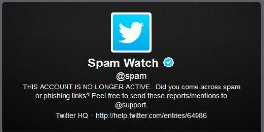 Twitter akan hilangkan akun @spam
