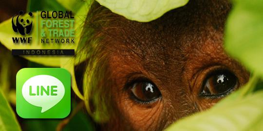 Line ajak penggunanya di Indonesia selamatkan orangutan