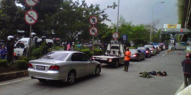 Pria tewas di pintu tol Fatmawati  diduga bunuh diri 