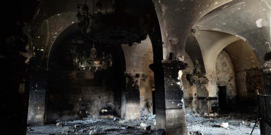Hancurnya Masjid Umayyad akibat perang Suriah