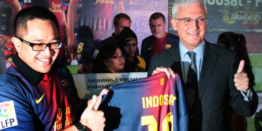 Indosat jalin kerjasama dengan FC Barcelona