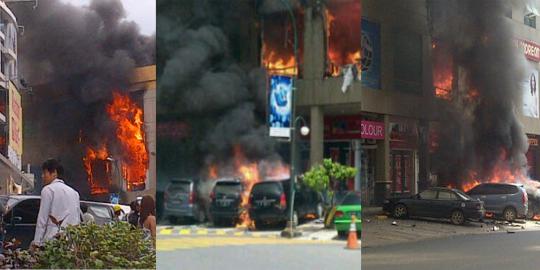 Saksi dengar 6 kali ledakan sebelum Nagoya Hil Batam terbakar