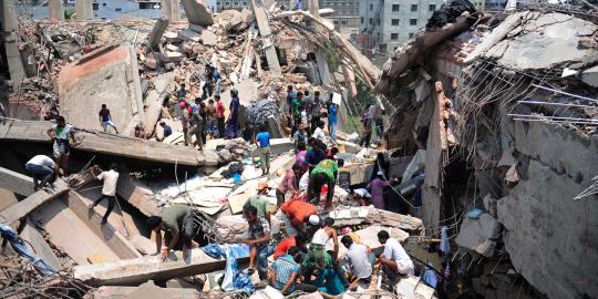 Korban tewas gedung runtuh di Bangladesh capai 340 orang