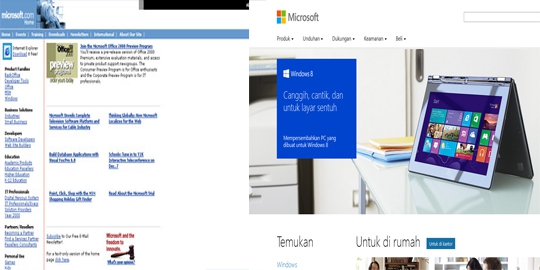15 desain awal situs-situs terkenal dunia