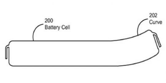 Apple patenkan baterai dengan bentuk melengkung