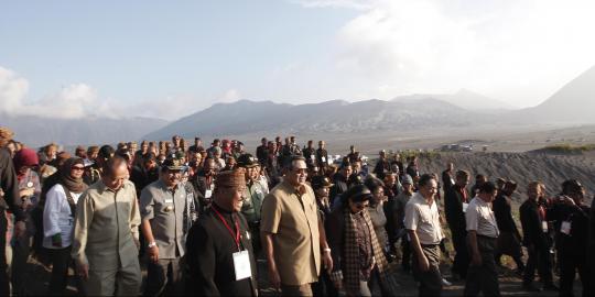 Presiden SBY blusukan ke Gunung Bromo