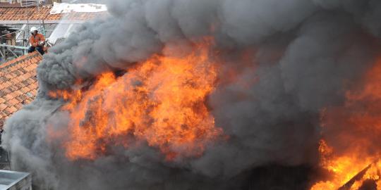 Gudang busa di Sleman terbakar, kerugian ratusan juta rupiah