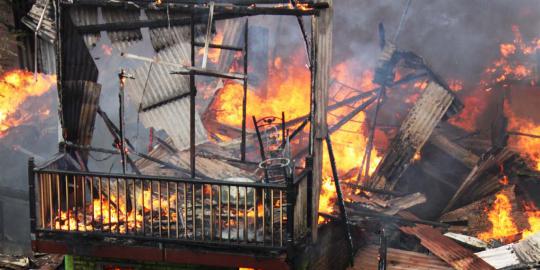 Kebakaran di Kampung Pulo, 115 KK kehilangan tempat tinggal