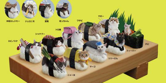 Nekozushi, sushi kucing yang menggemaskan