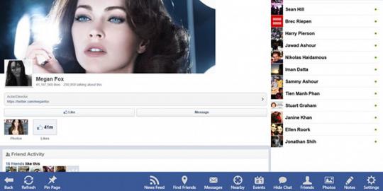 Windows 8 kini miliki Facebook Now