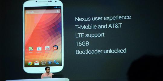 Tidak ada smartphone baru di Google I/O 2013