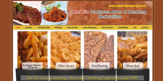 Mencicip abon dan dendeng legendaris dari Ma' Nio