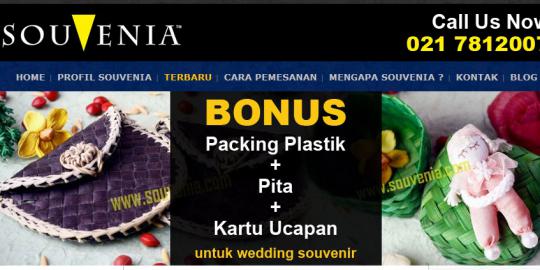 Souvenir pernikahan etnik dari Souvenia