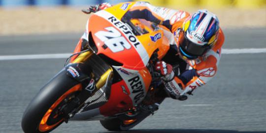 Diguyur hujan, Pedrosa menangi MotoGP Perancis