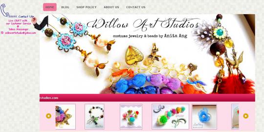 Aksesoris custom unik dan cantik di Willow Art Studios