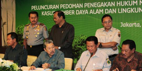 Penandatanganan Pedoman Penegak Hukum Terpadu