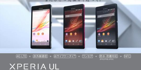 Sony Xperia UL resmi dirilis