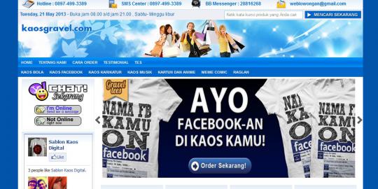 Kaos dengan desain unik dan menarik dari KaosGravel