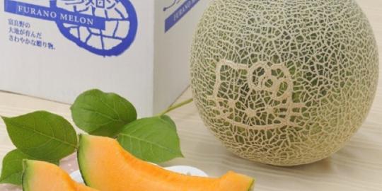 Imutnya, melon Hello Kitty Furano dari Jepang!