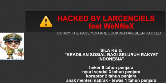 Situs Polri diacak-acak hacker, Kapolri kesal