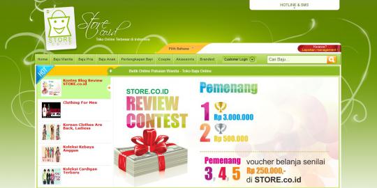 Belanja di Store.co.id, gratis ongkos kirim!
