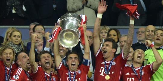 Pesta Bayern Munich di Wembley