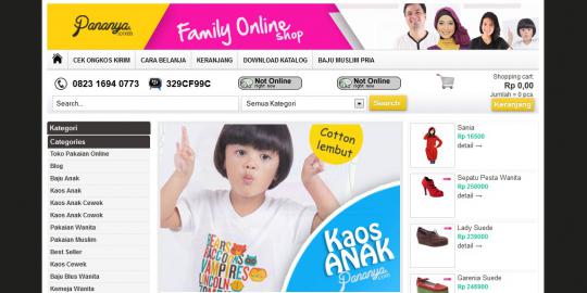 Pananya.com, toko online keluarga