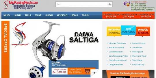Tokopancingmurah.com, tempatnya belanja alat pancing murah