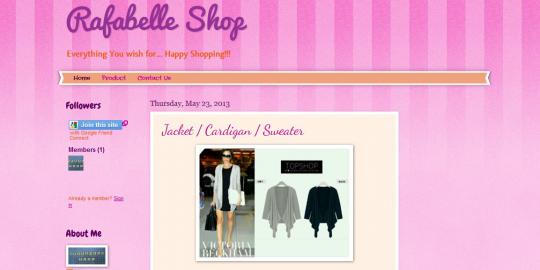 Produk fashion terbaru ada di Rafabelle-Shop.blogspot.com