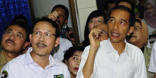 Jokowi marah ditanya soal rumah sakit mundur dari KJS