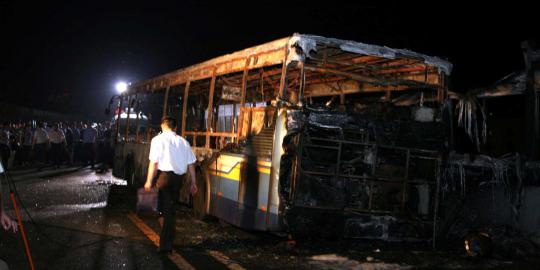 47 Penumpang tewas setelah bus listrik yang ditumpangi terbakar