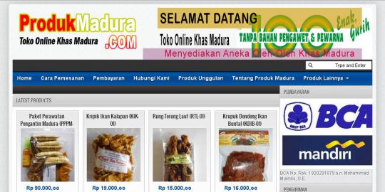 Temukan aneka oleh-oleh khas Madura di Produkmadura.com