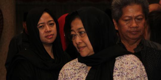 Wajah duka Megawati dan Puan Maharani