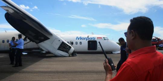 Merpati Airlines tergelincir, semua pesawat MA 60 diaudit