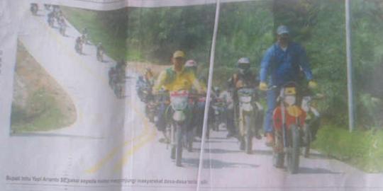 Polisi mengaku tak bisa tilang bupati Inhu yang tak pakai helm