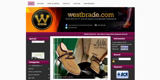 WestBrade.com, gudangnya sepatu handmade asli Indonesia