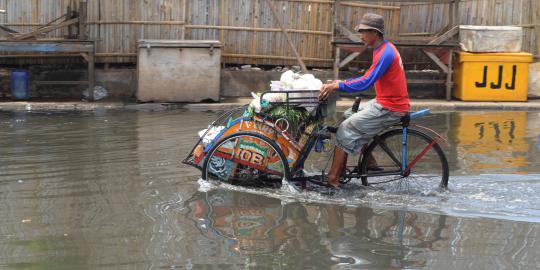 4 Jam hujan, sebagian wilayah Jakarta Utara banjir