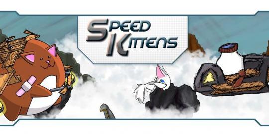 Bantu kucing lucu di Speed Kittens terbang melawan Zeppelins
