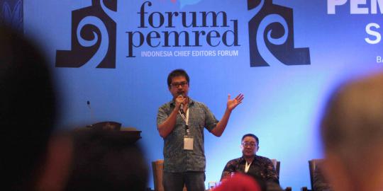 merdeka.com berbagi kisah sukses pada acara puncak Forum Pemred