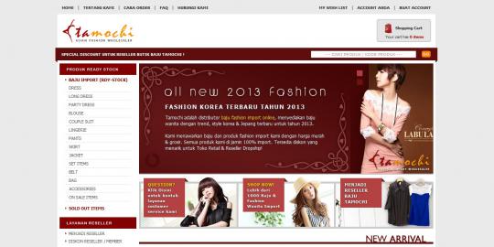 Tamochi.com, toko online pusat fashion korea