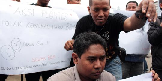 Jurnalis Ternate tertembak saat meliput demo BBM