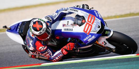 Lorenzo tercepat di uji coba MotoGP Catalunya