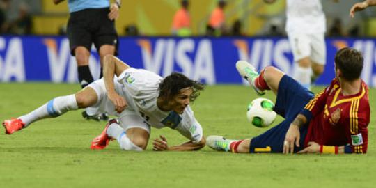 Cavani: Spanyol tim terbaik yang pernah saya hadapi