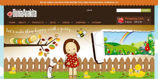 DuniaAnakKita.com, lengkapi kemeriahan pesta ultah anak