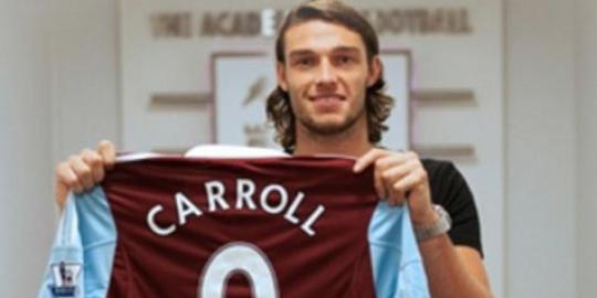 West Ham resmi dapatkan Andy Carroll
