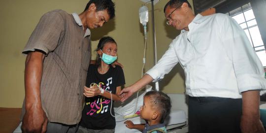 Duka Dahlan Iskan saat jenguk korban human trafficking