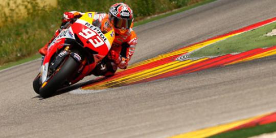 Marquez mengaku bersenang-senang di uji coba Aragon