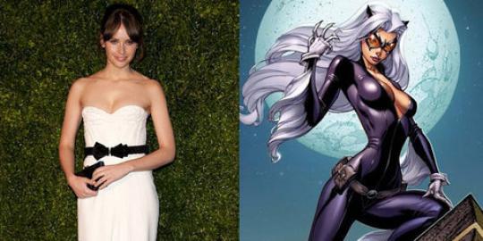Felicity jones perankan black cat di \'The Amazing Spider-Man 2\'?