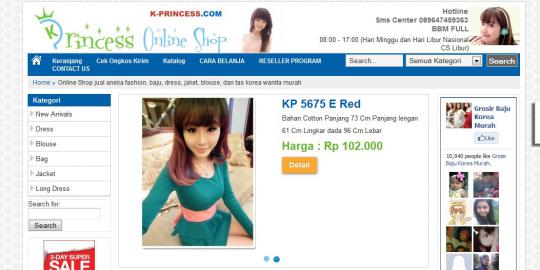 Produk fashion impor murah iadai di K Princess com merdeka com