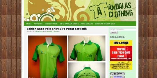 AndalasClothing, produsen kaos promosi berkualitas